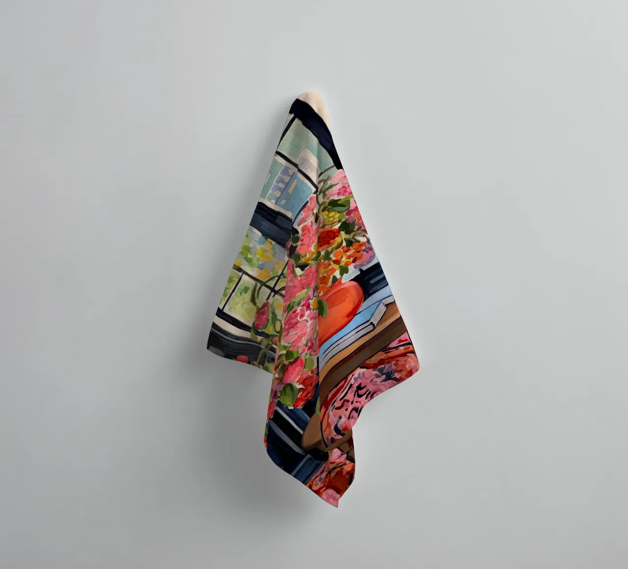 Library In Full Bloom towel by DaarbyN