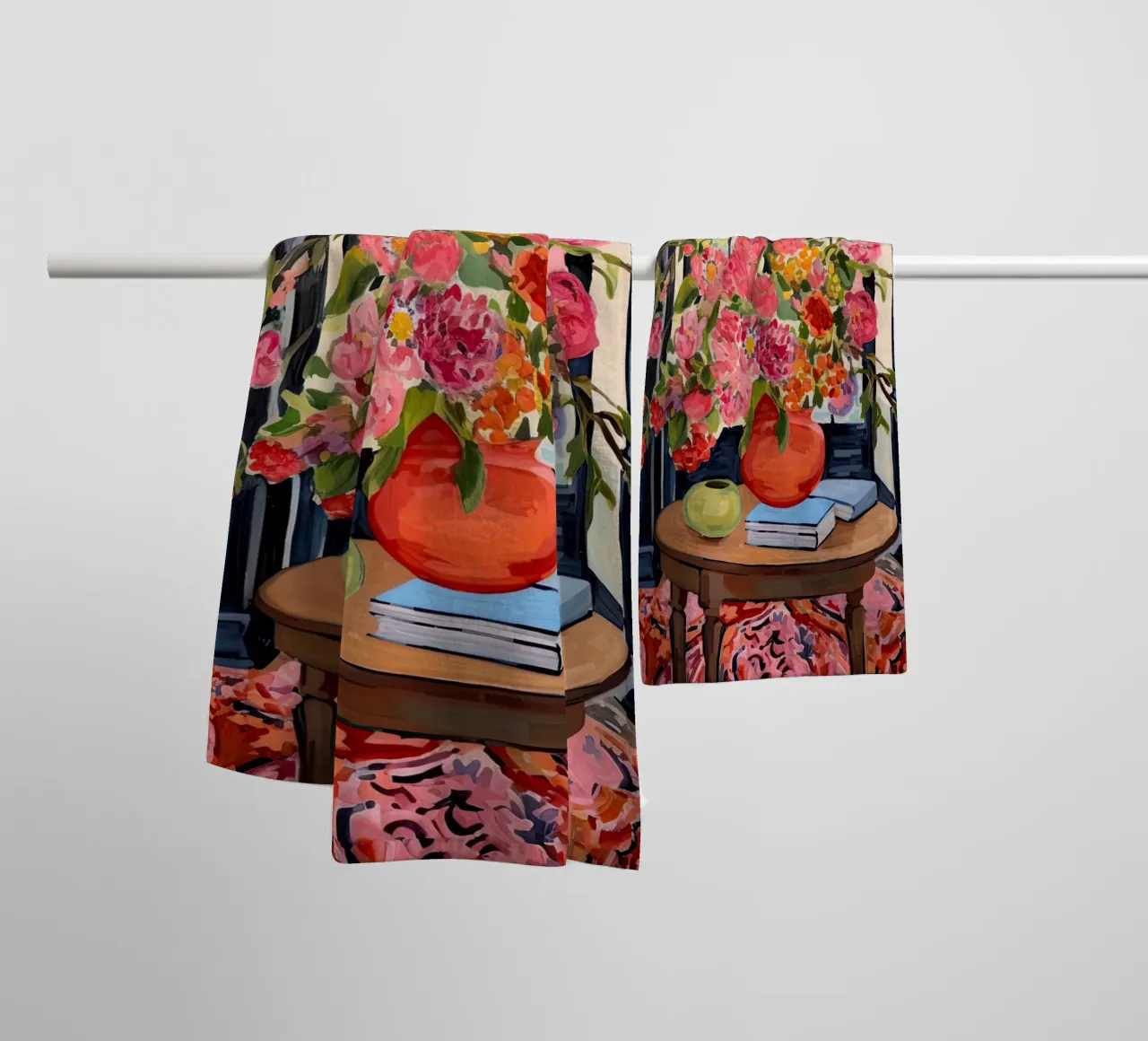 Library In Full Bloom towel by DaarbyN