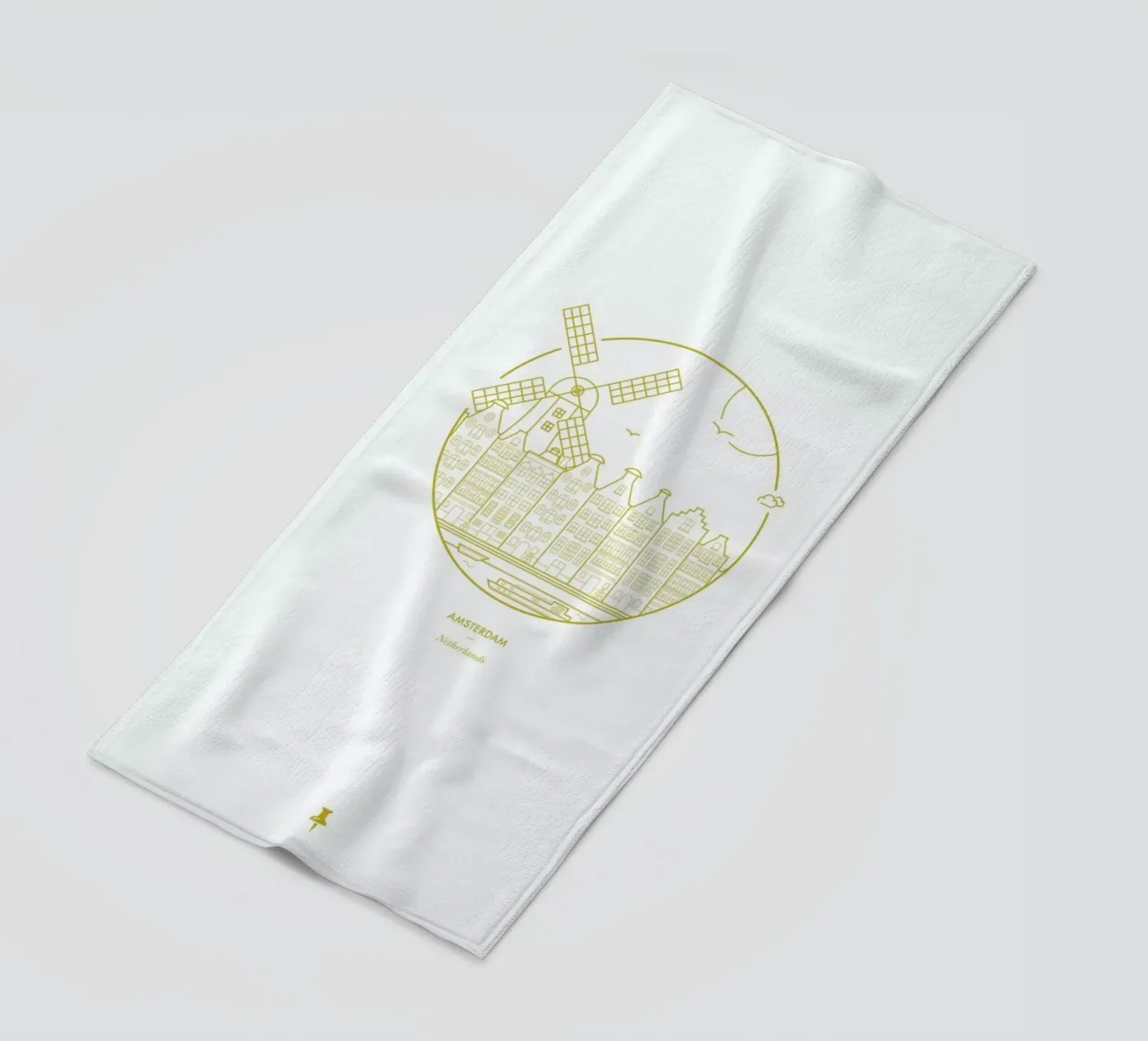 Amsterdam beach towel by Dean Smith