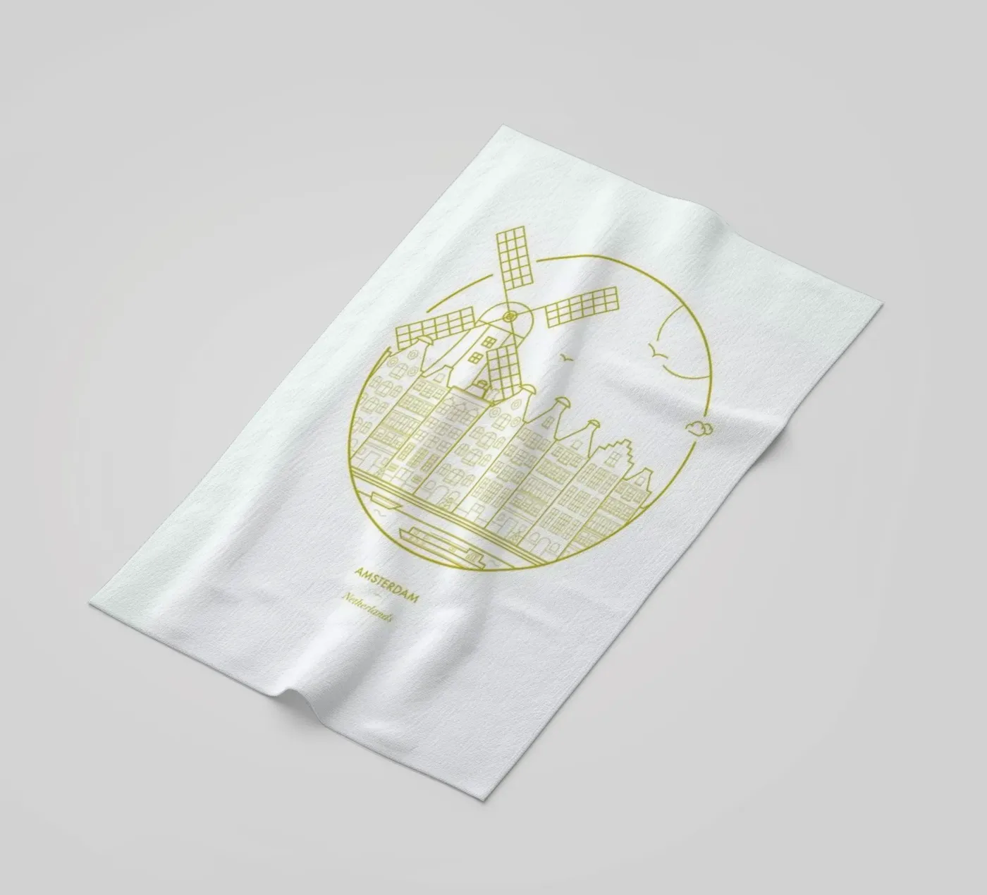 Amsterdam beach towel by Dean Smith