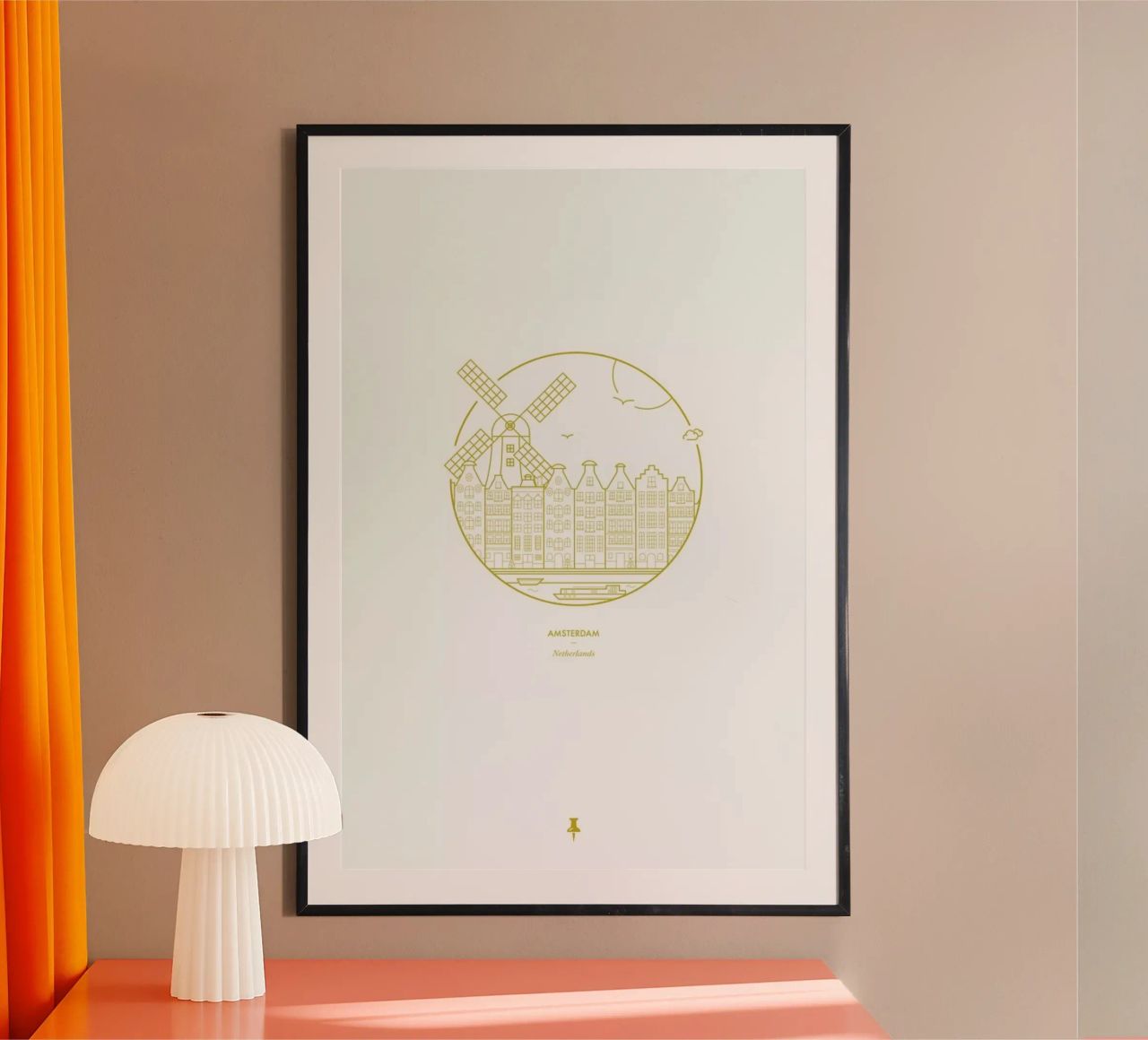 Amsterdam poster van Dean Smith