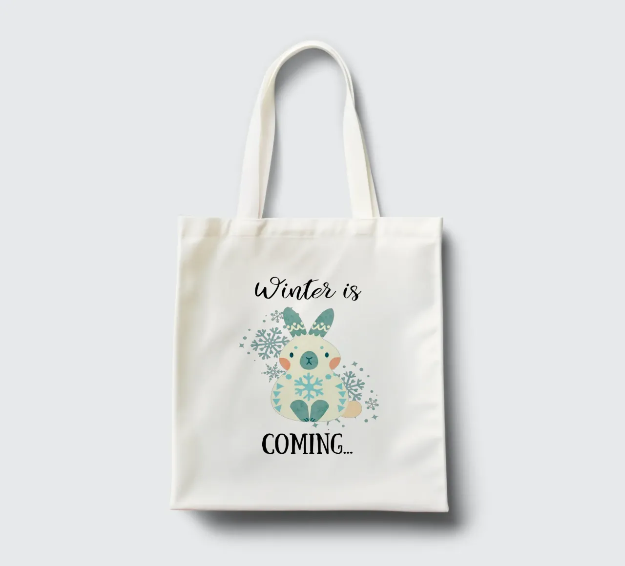 L'inverno sta arrivando... borsa in juta da Kiroiharu
