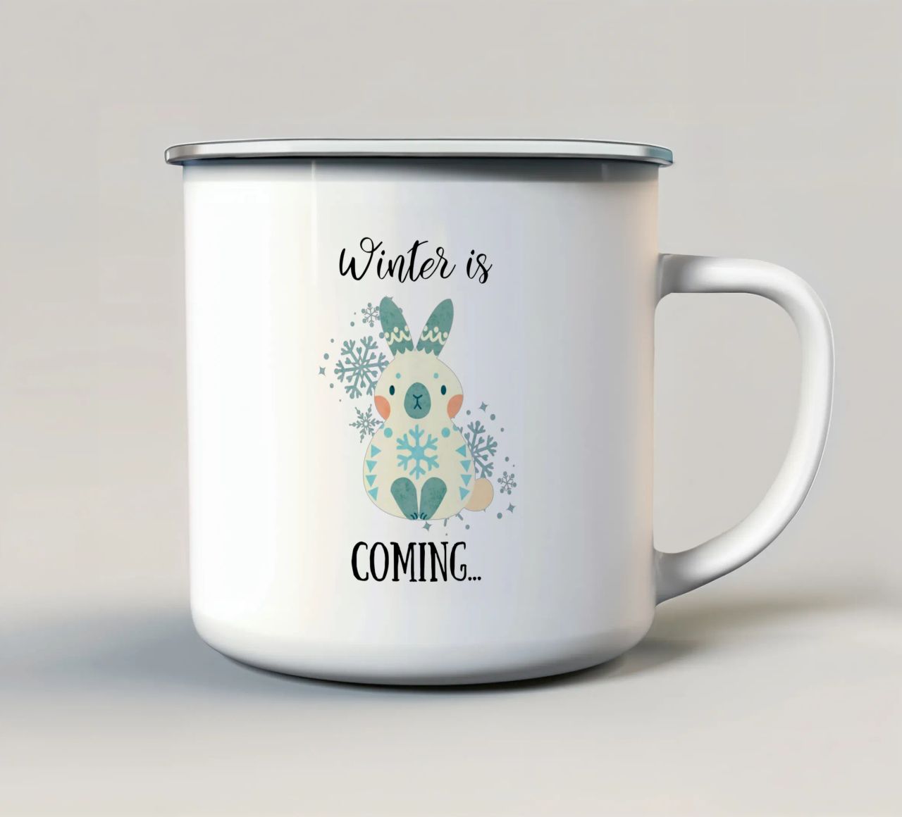 L'inverno sta arrivando... tazza in smalto da Kiroiharu