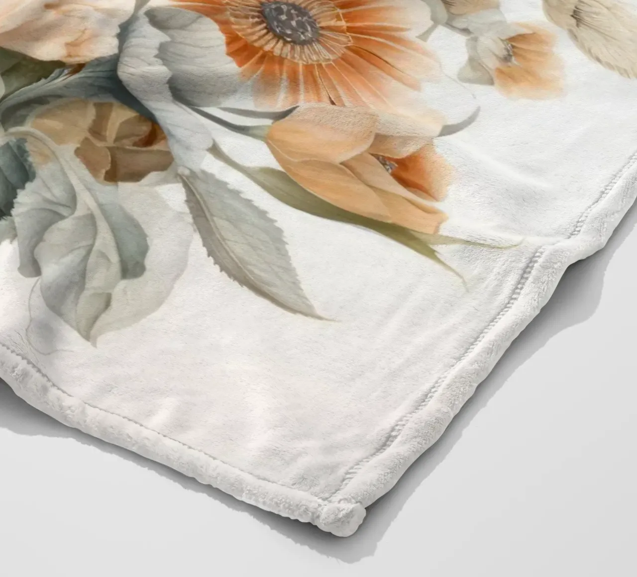 Butterfly with flowers coperta in pile da IamHomeStudio
