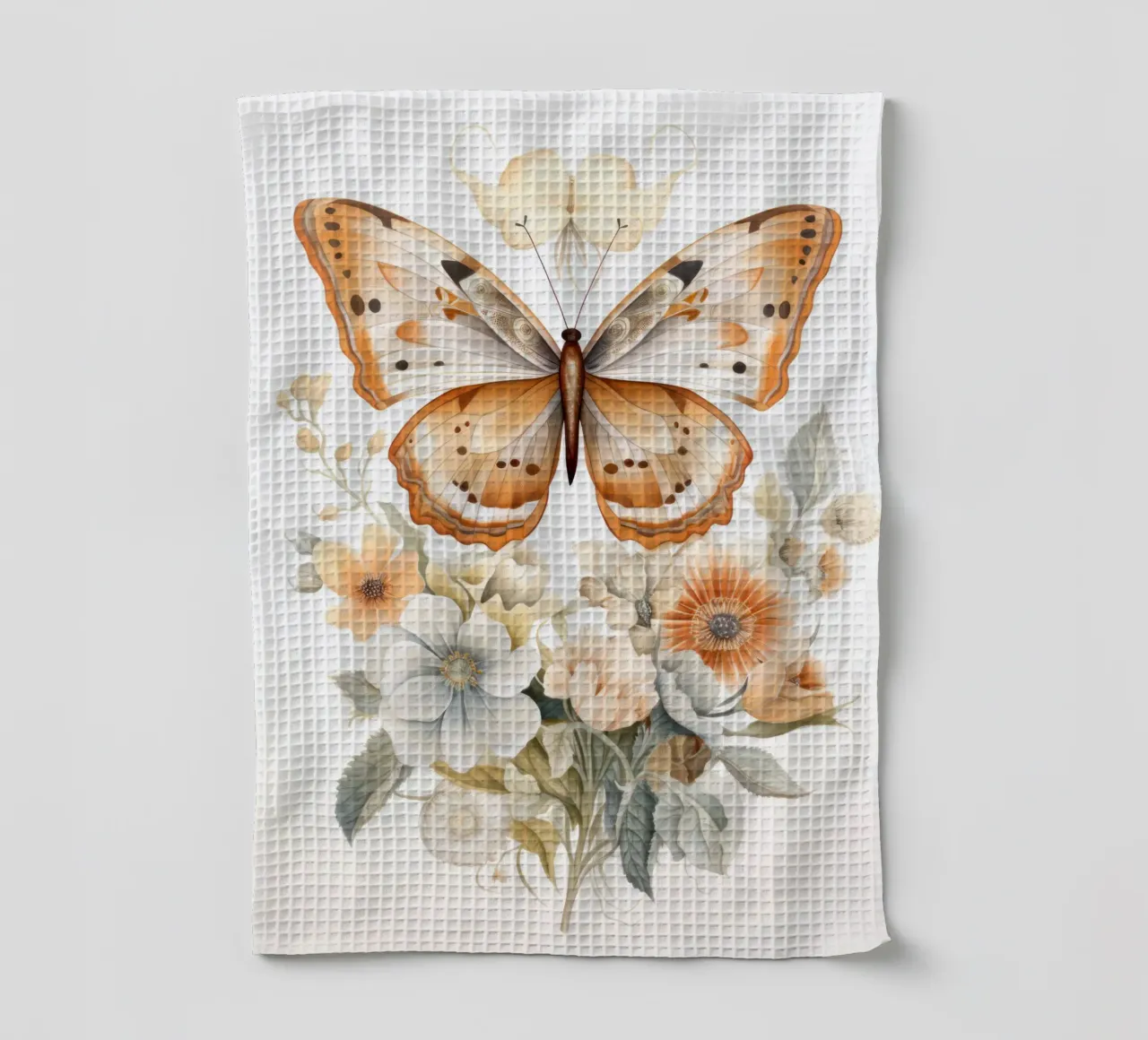 Butterfly with flowers canovaccio da cucina da IamHomeStudio