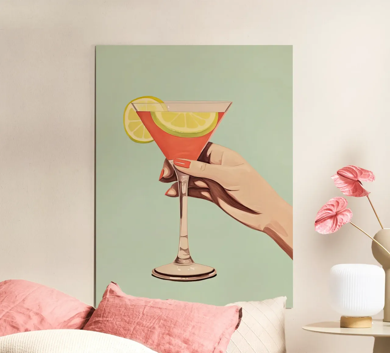 Cocktail poster con telaio in legno da DaarbyN