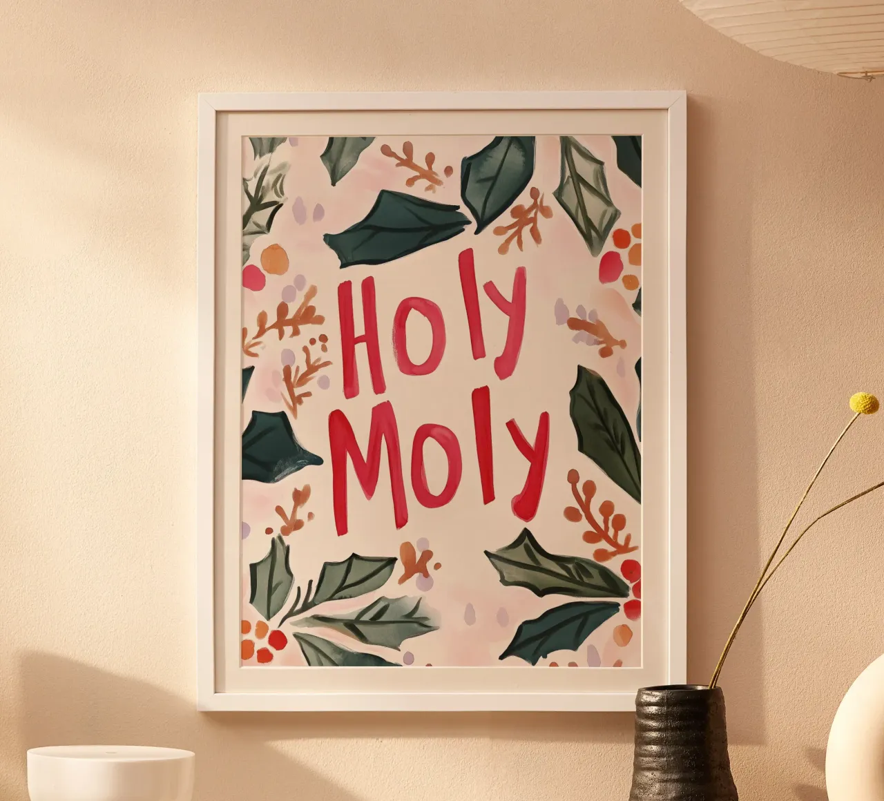 Holy Moly poster con telaio in plastica da treechild