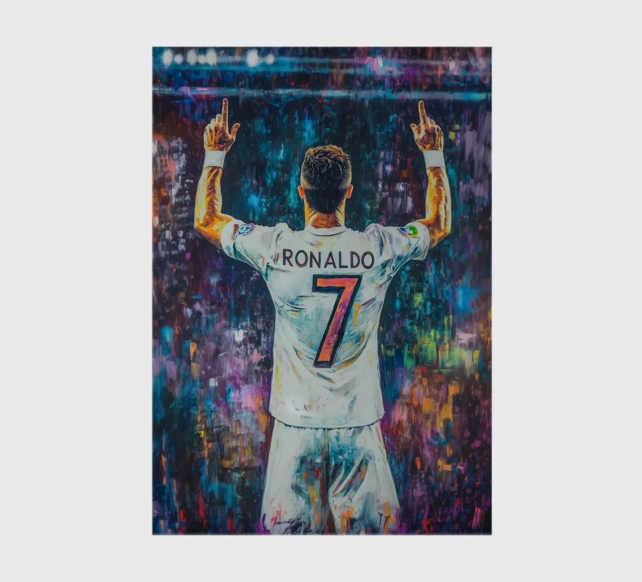 Pop art Ronaldo en el estadio cuaderno de Carinaprint