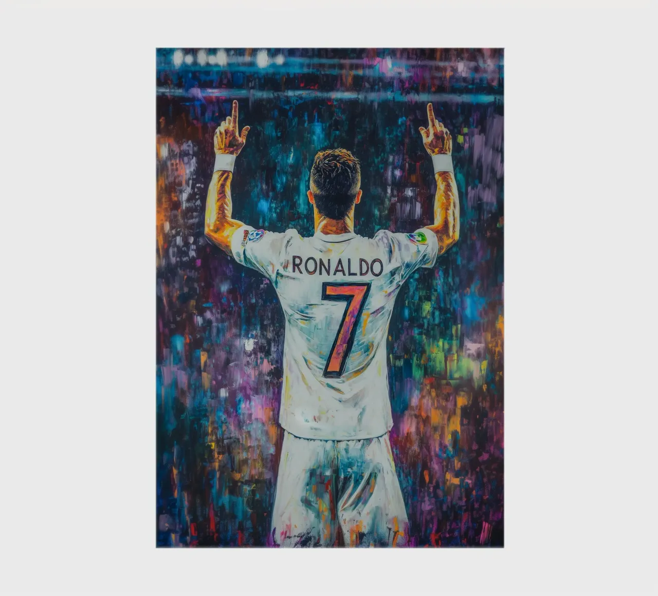 Ronaldo pop art allo stadio diario da Carinaprint