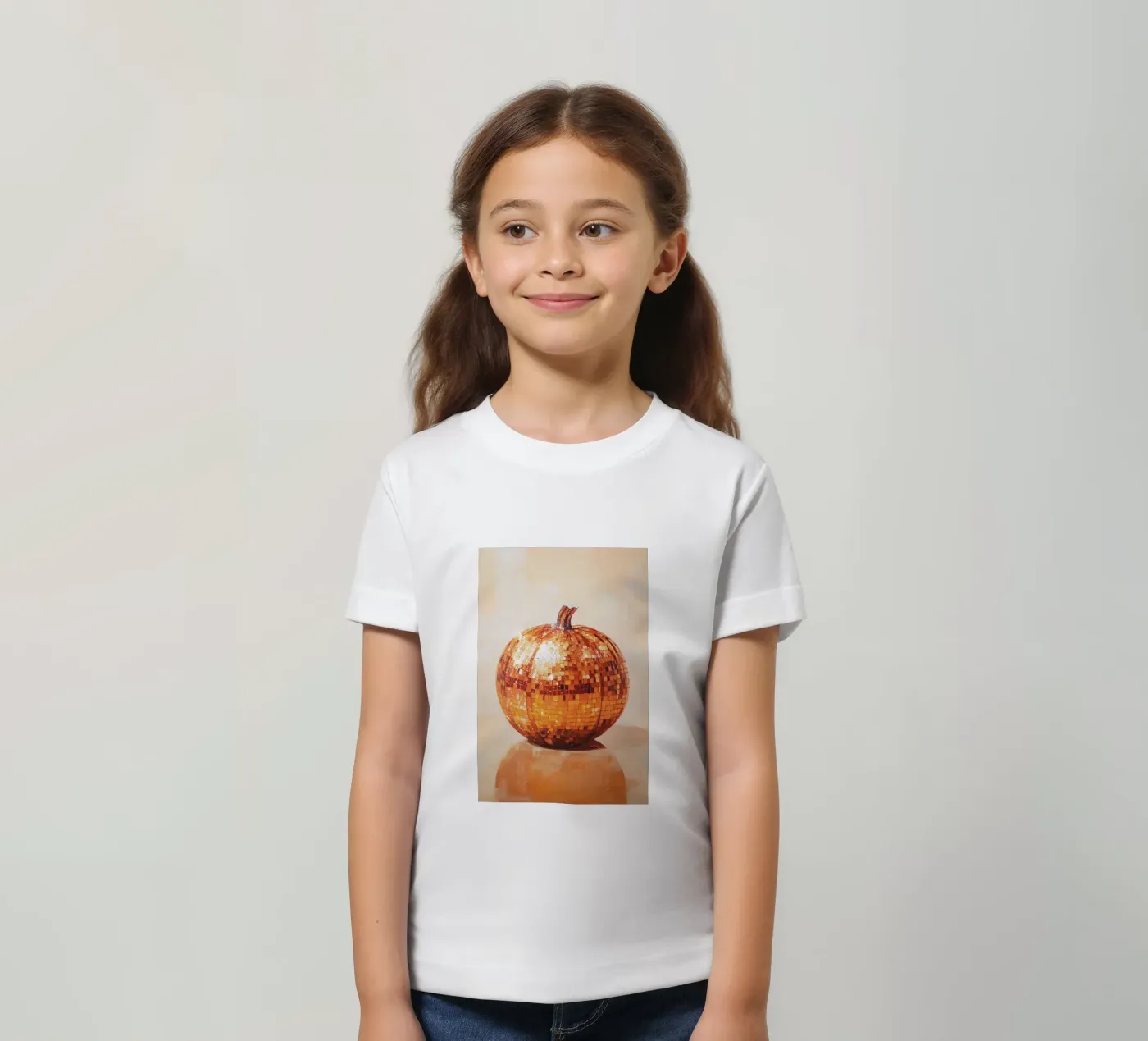 Disco Bal Pompoen kinder t-shirt van Melloi Art Print