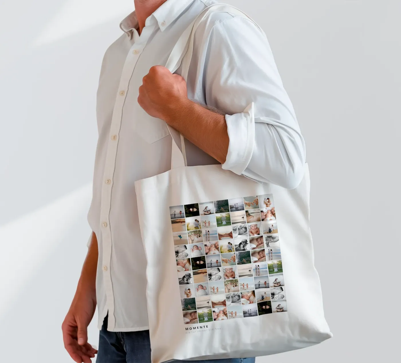 Collage jute draagtas van we line studio - design