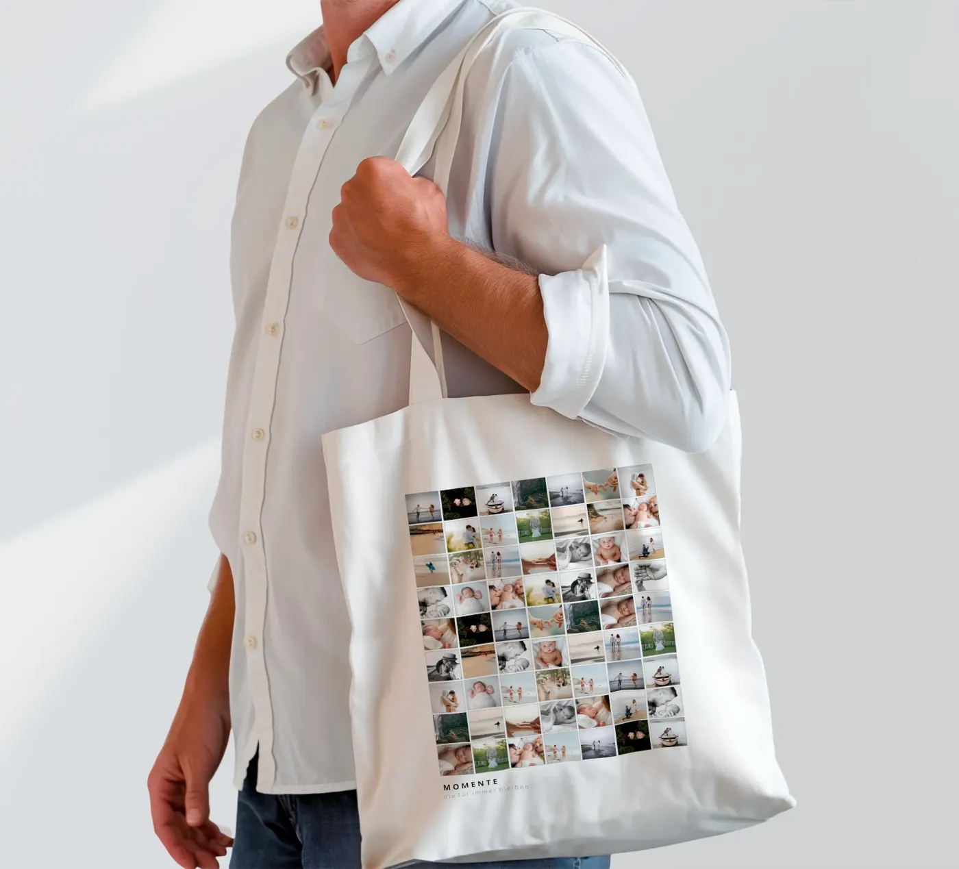 Collage jute draagtas van we line studio - design