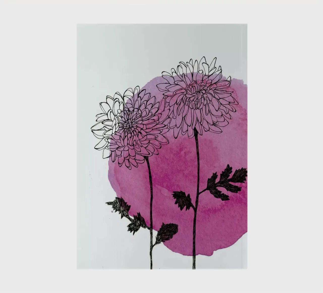 Chrysanthemum notebook by Morgan Kendall