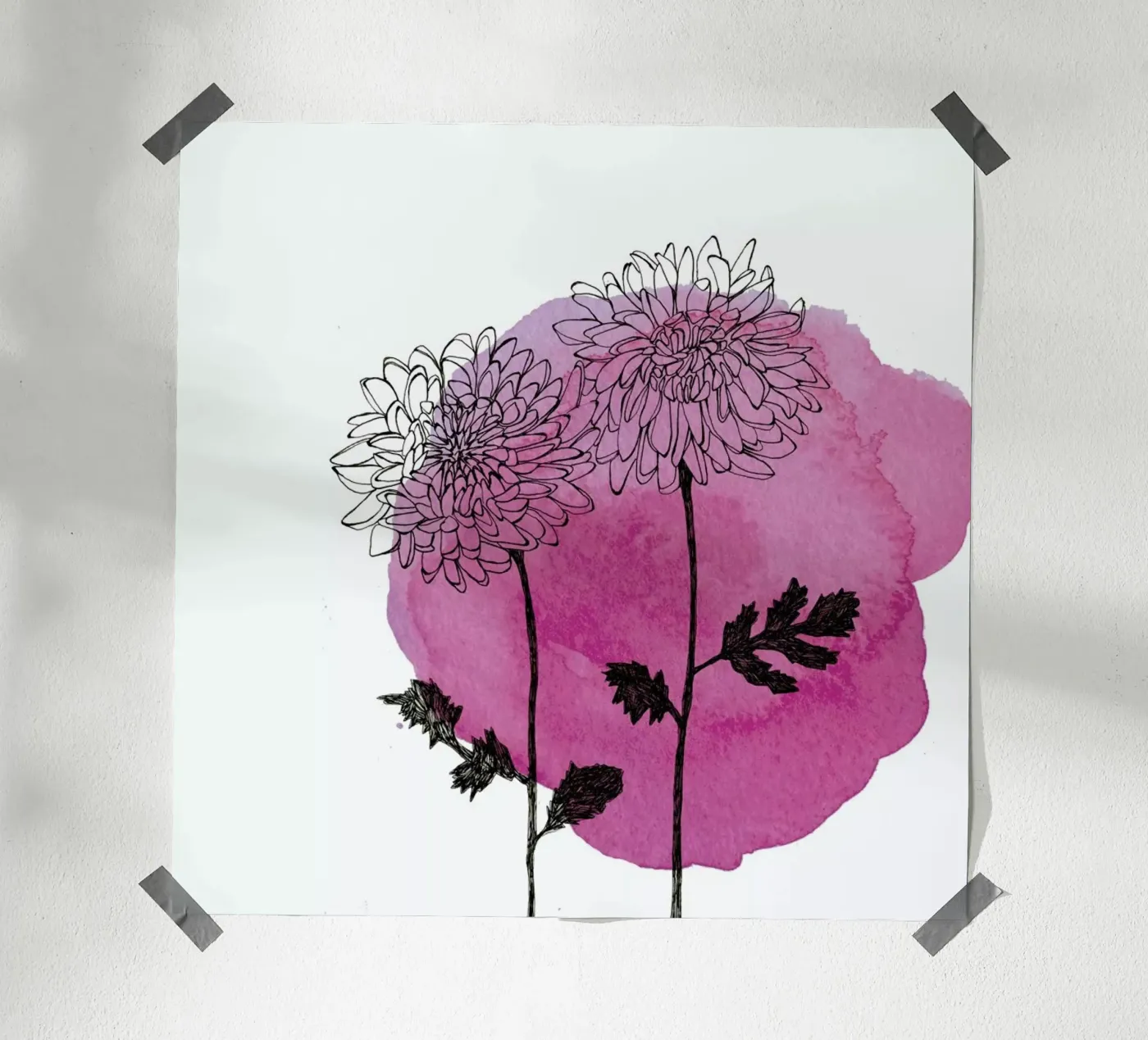 Chrysanthemum poster van Morgan Kendall