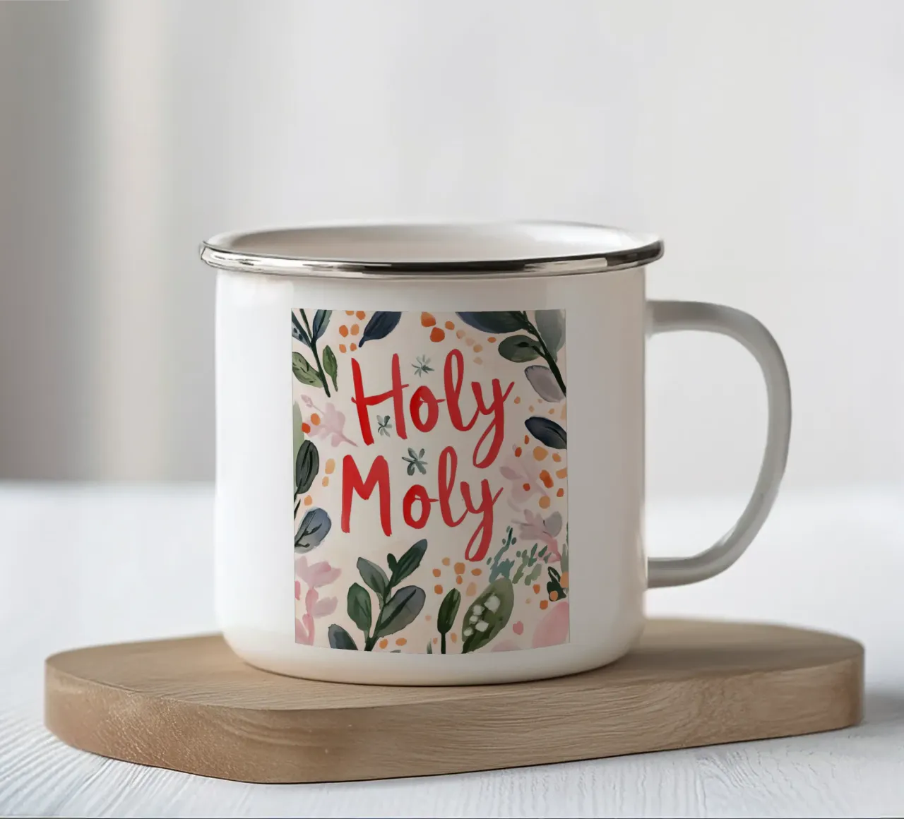 Holy Moly No 2 tazza in smalto da treechild