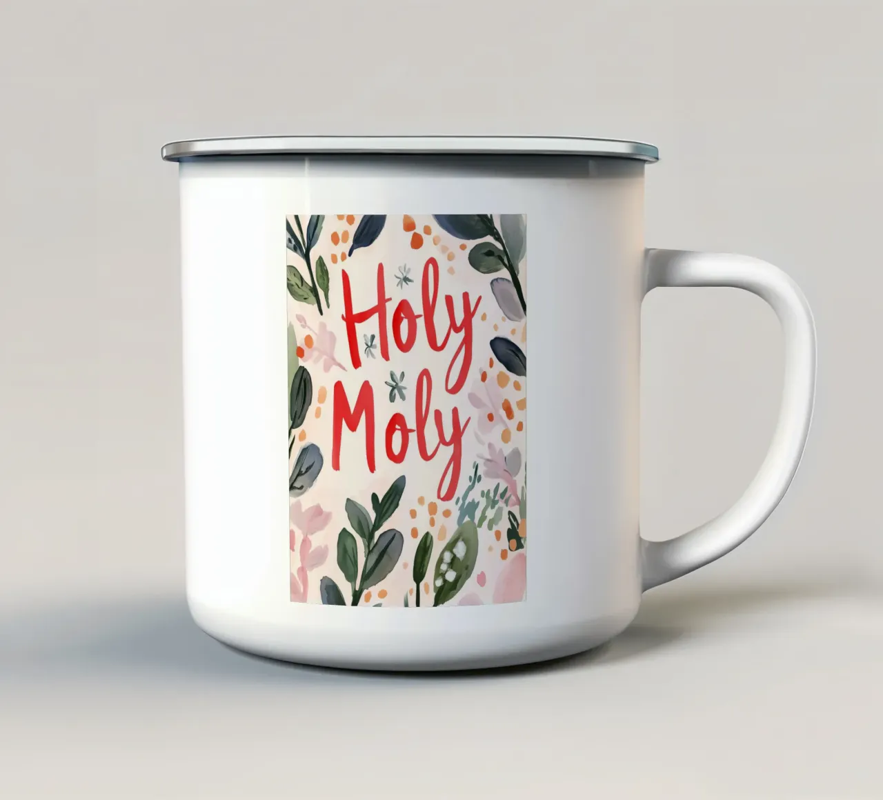 Holy Moly No 2 tazza in smalto da treechild