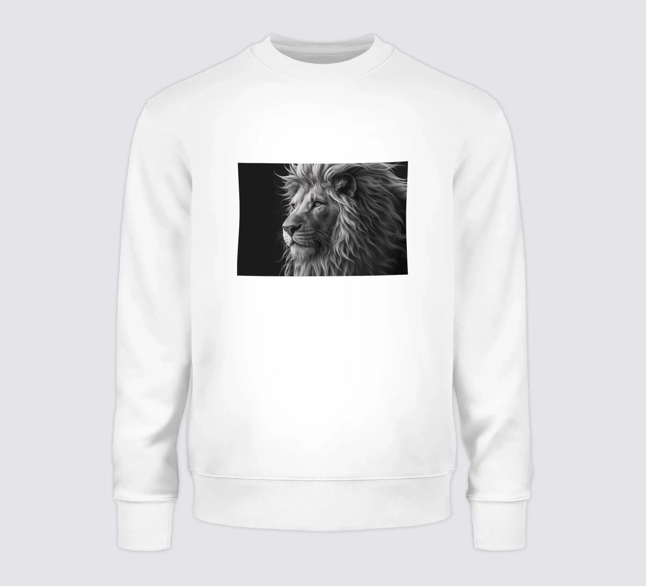 Leeuwenoog zwart-wit sweatshirt van Carinaprint