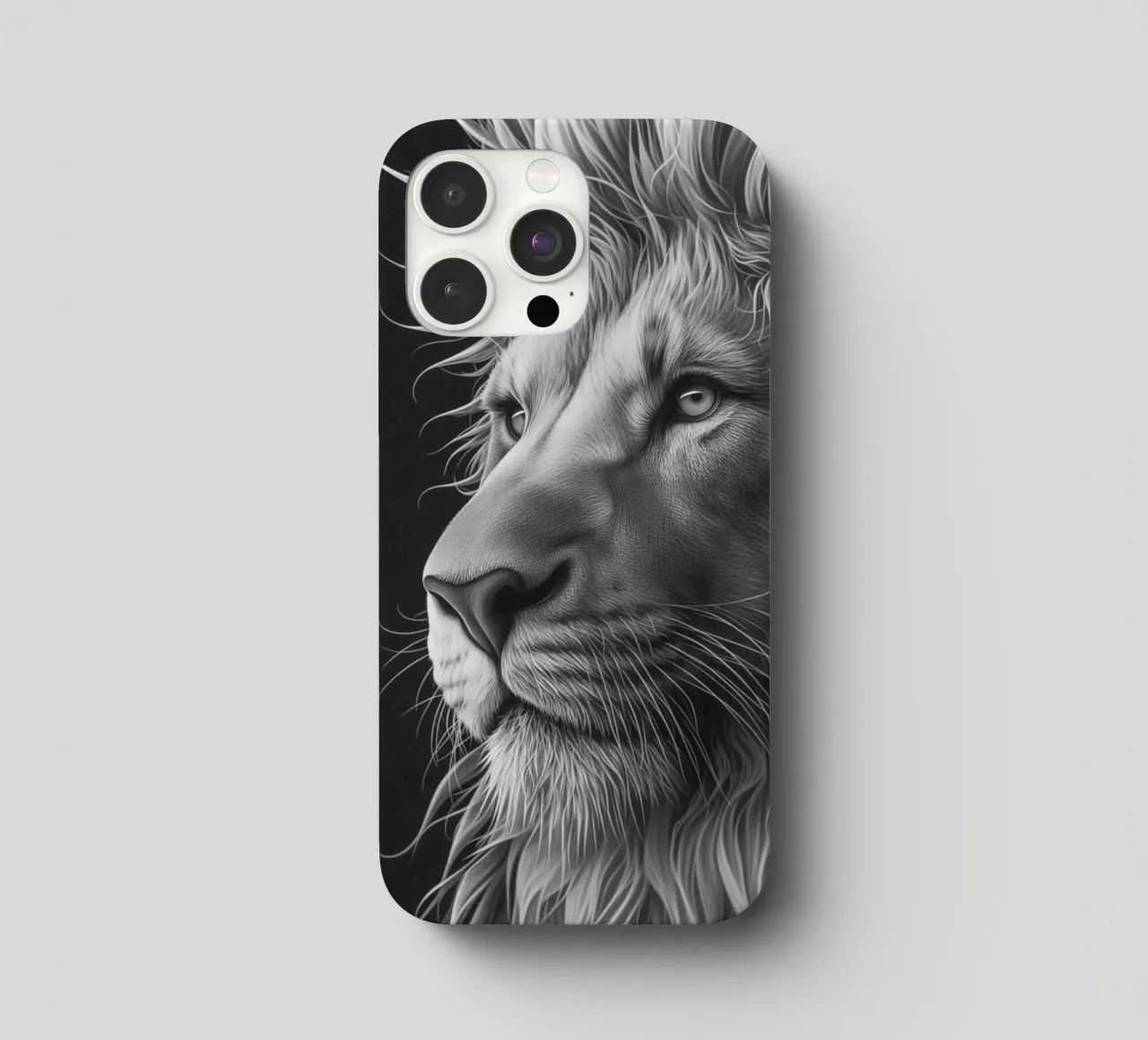 Occhio di Leone in bianco e nero cover iphone da Carinaprint