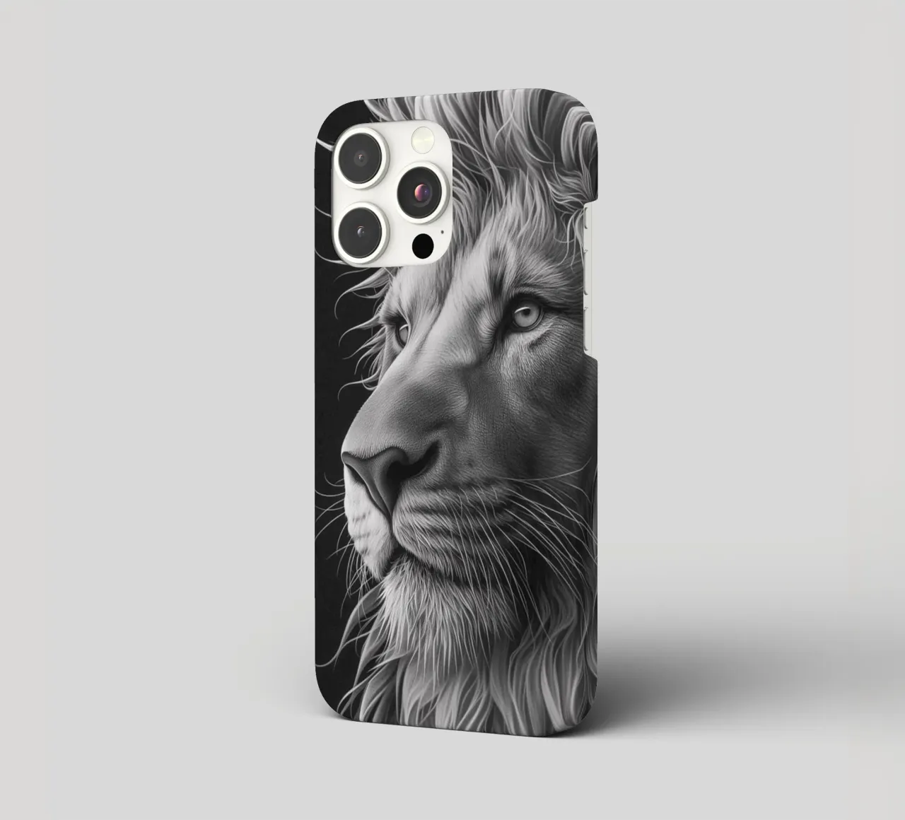 Occhio di Leone in bianco e nero cover iphone da Carinaprint