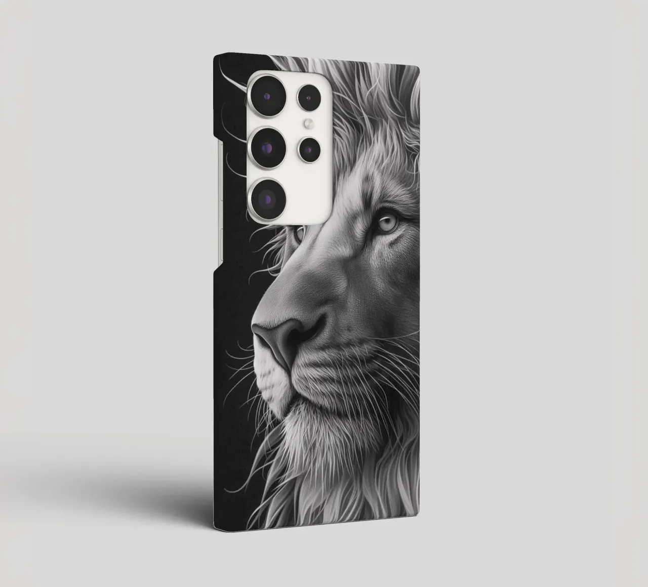 Leeuwenoog zwart-wit samsung hoesje van Carinaprint