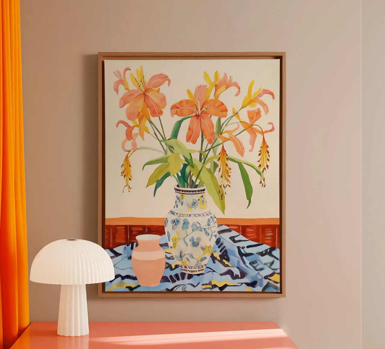 Elegant Table canvas with Floater frame by DaarbyN