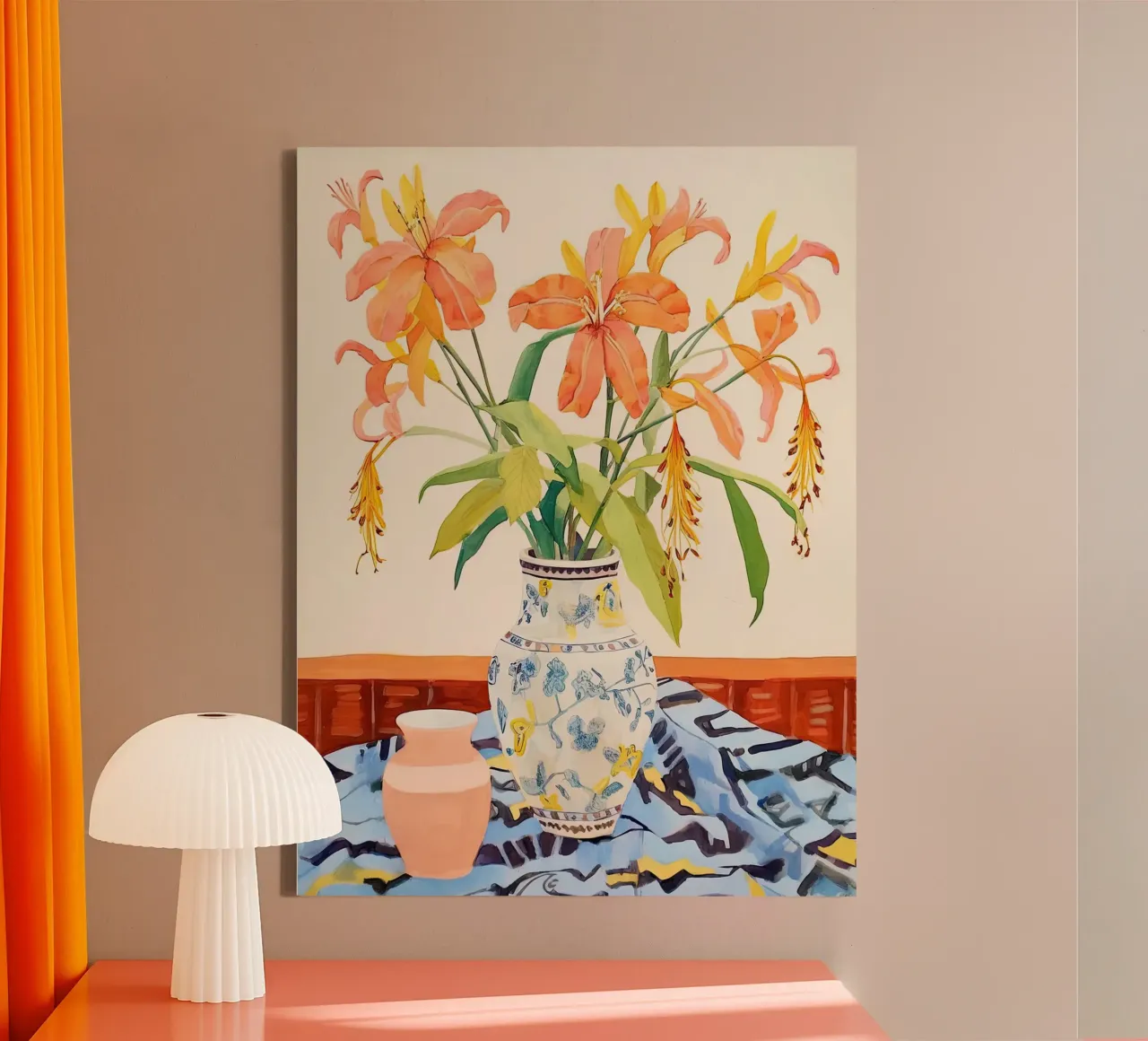 Elegant Table canvas with Floater frame by DaarbyN