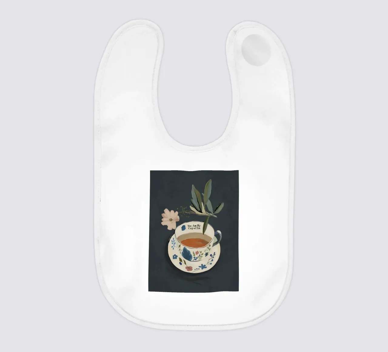 You are My Cup of Tea baby bib by ThingDesign