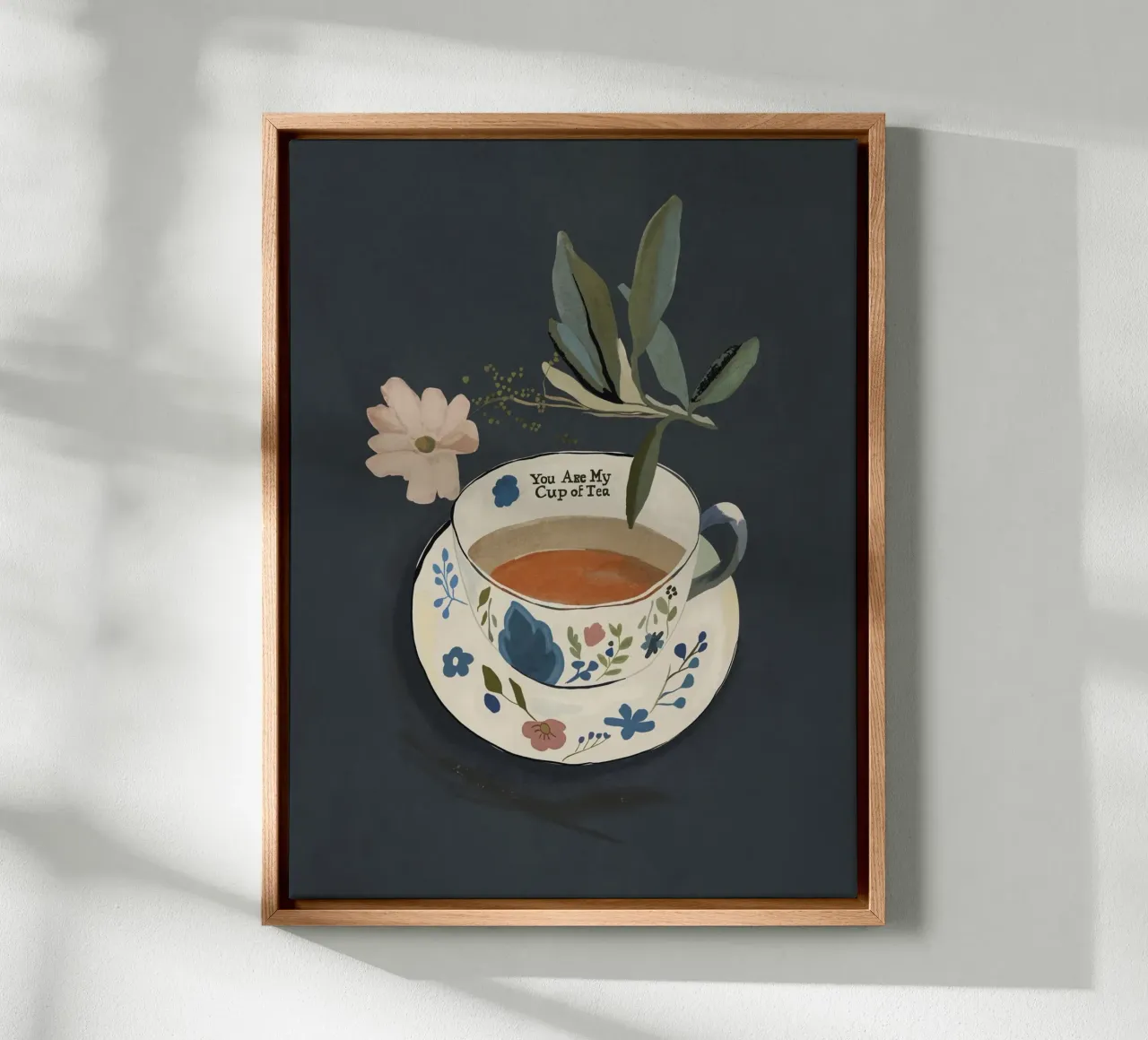 You are My Cup of Tea canvas by ThingDesign