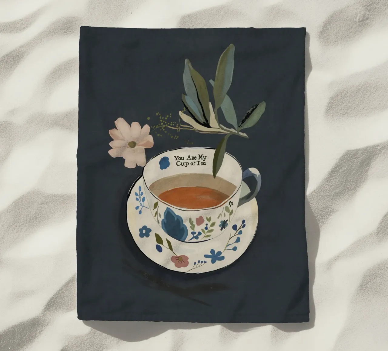 You are My Cup of Tea beach towel by ThingDesign