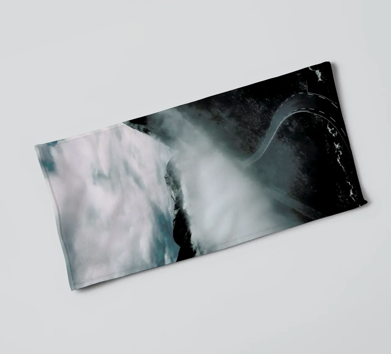 Misty Roads towel by Chris Abatzis