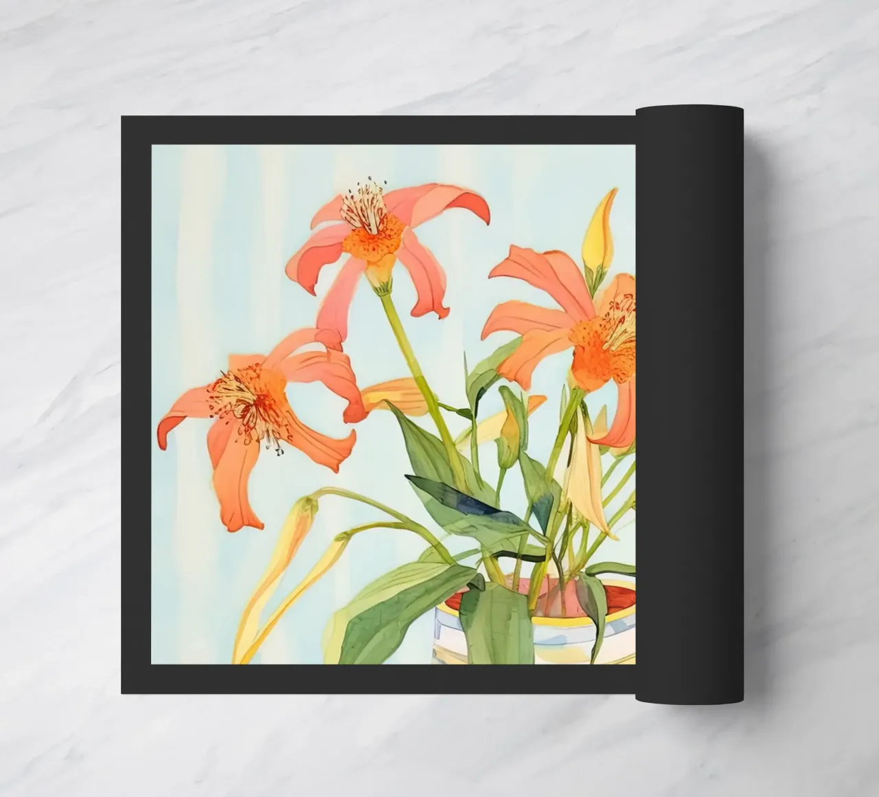 Abstracte elegantie deurmat van DaarbyN