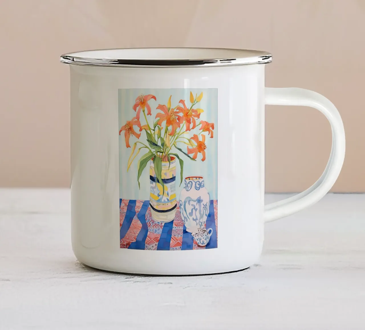 Eleganza astratta tazza in smalto da DaarbyN