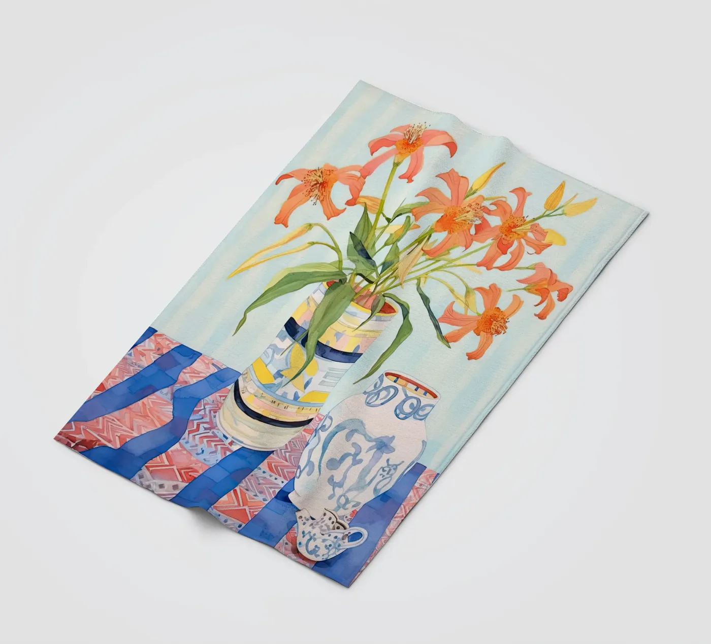 Abstracte elegantie fleecedeken van DaarbyN