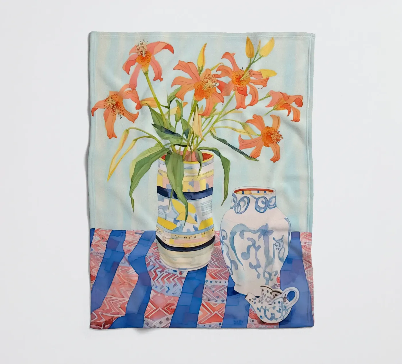 Abstracte elegantie fleecedeken van DaarbyN