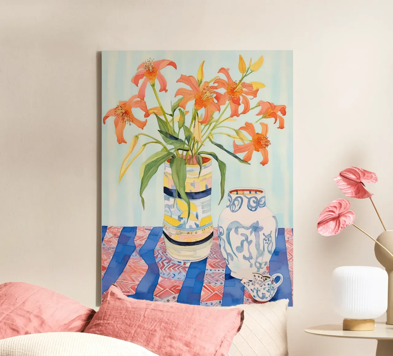Abstract Elegance canvas with Floater frame by DaarbyN