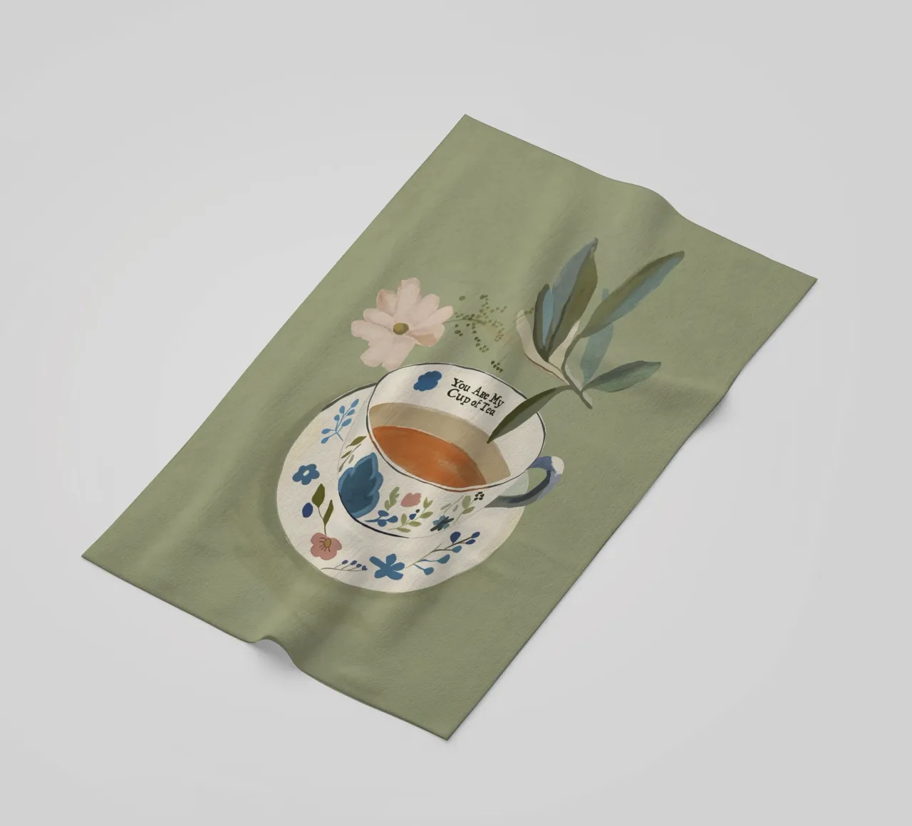 You are My Cup of Tea 2 beach towel by ThingDesign