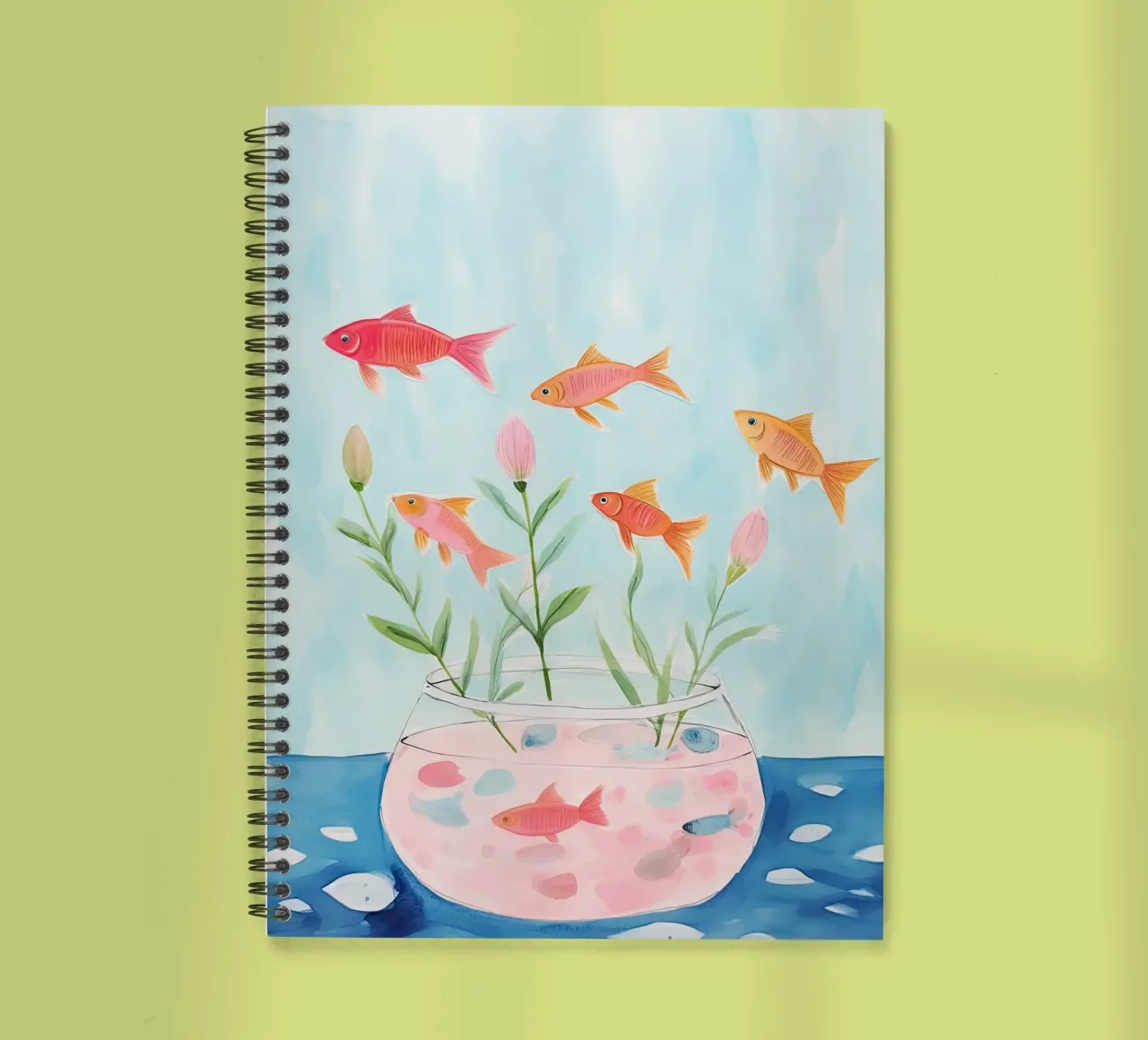 Colorful Little Fish spiral notebook by DaarbyN