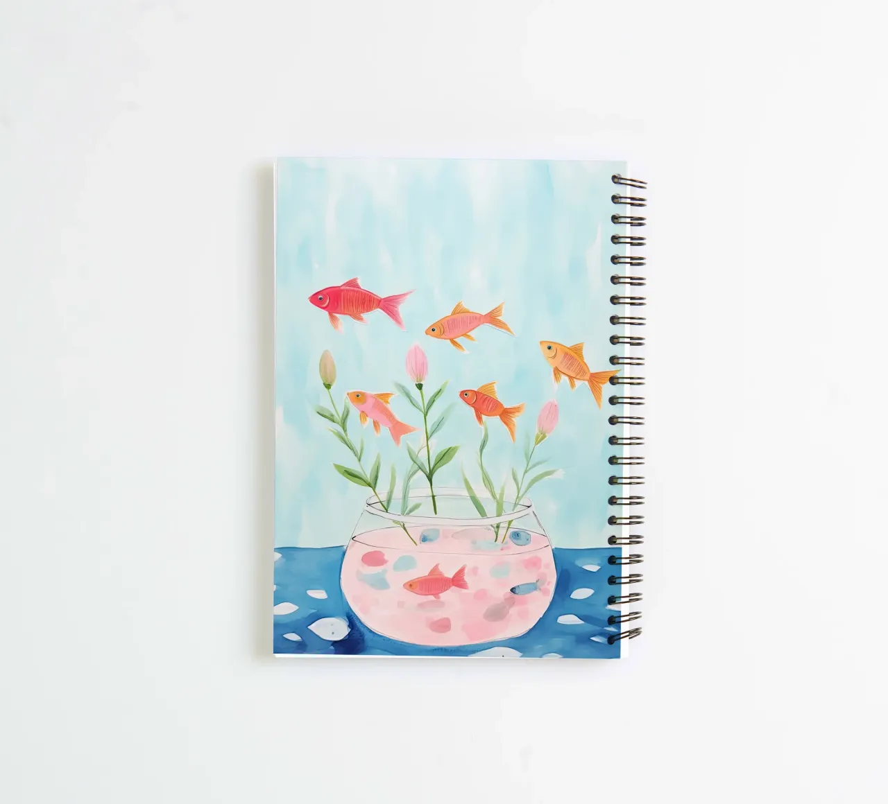 Colorful Little Fish spiral notebook by DaarbyN
