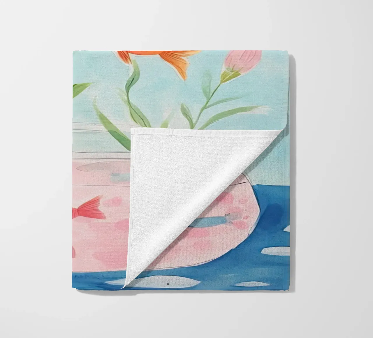 Colorful Little Fish beach towel by DaarbyN