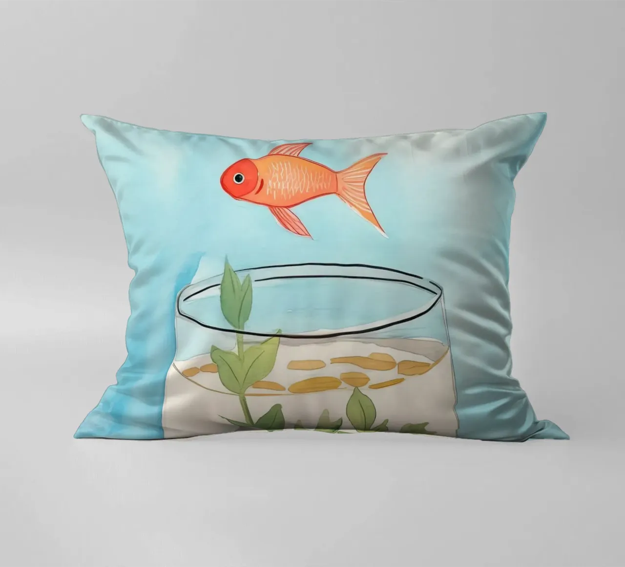 Pesce rosso cuscino da DaarbyN