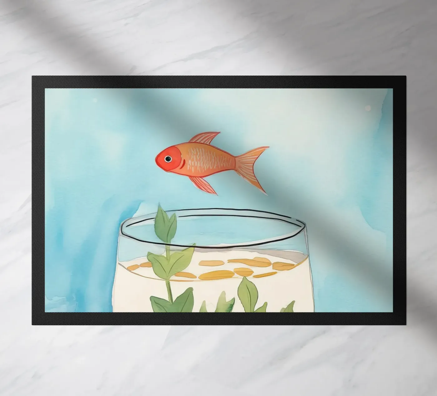 Goldfish deurmat van DaarbyN