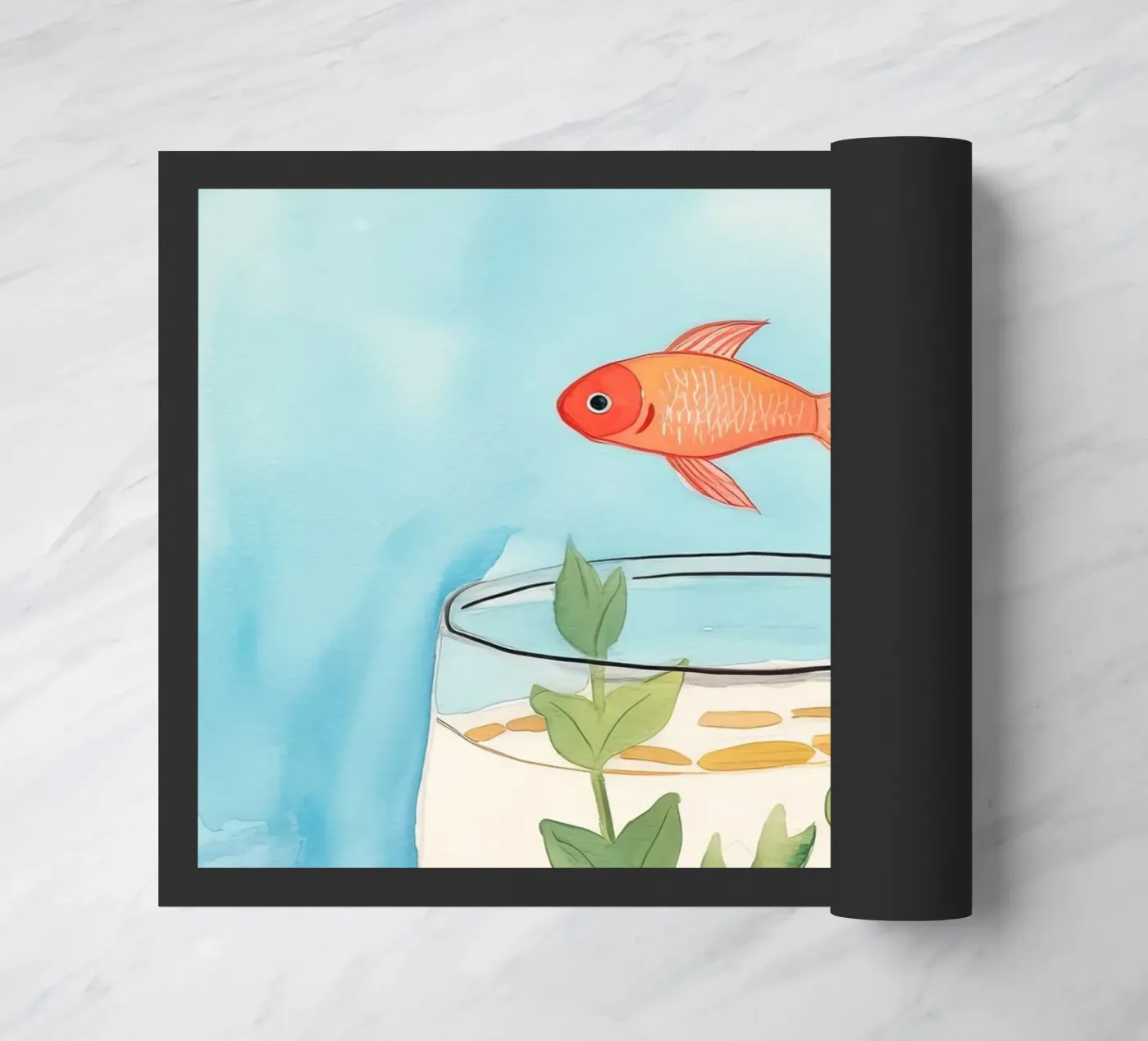 Goldfish deurmat van DaarbyN