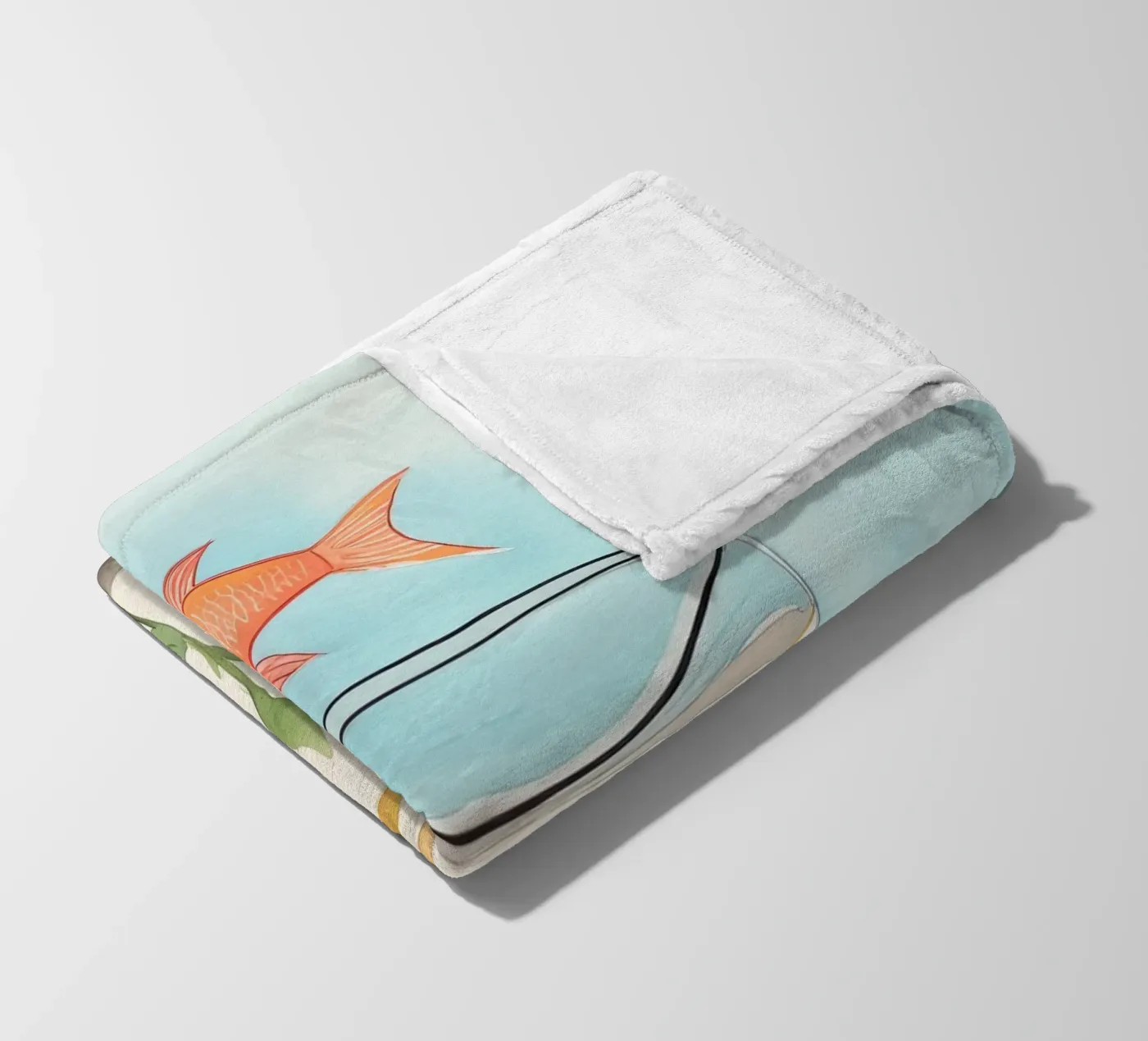 Goudvis fleecedeken van DaarbyN