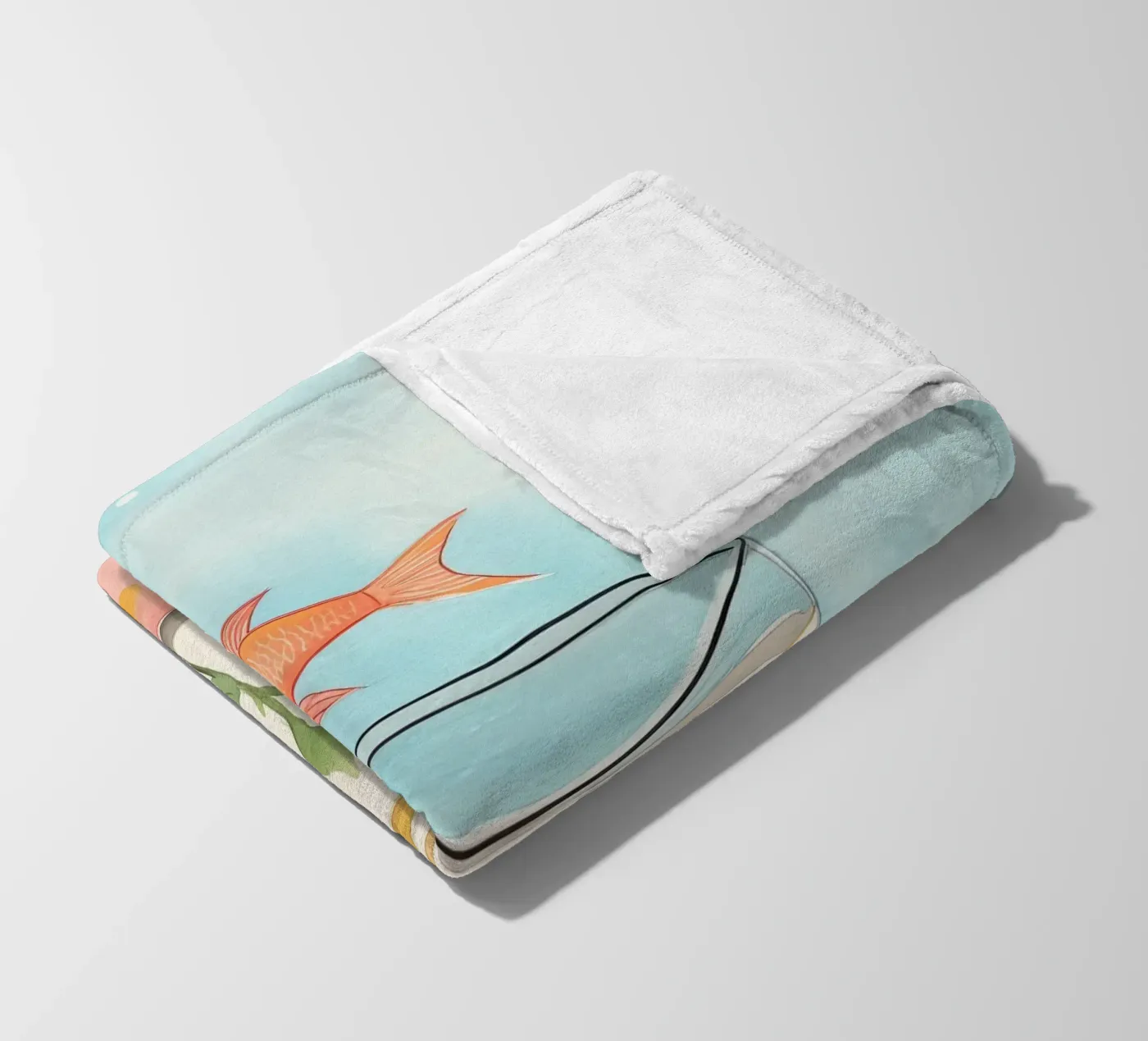 Goudvis fleecedeken van DaarbyN