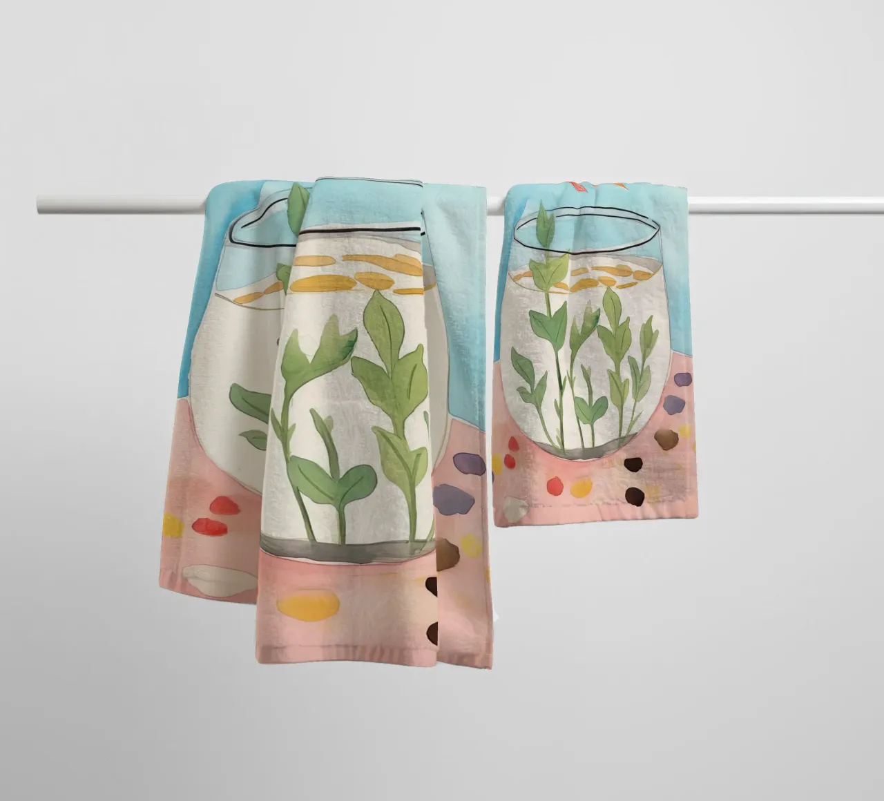 Goldfish towel by DaarbyN