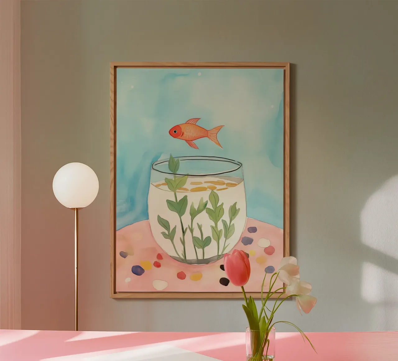 Goldfish alu-dibond by DaarbyN