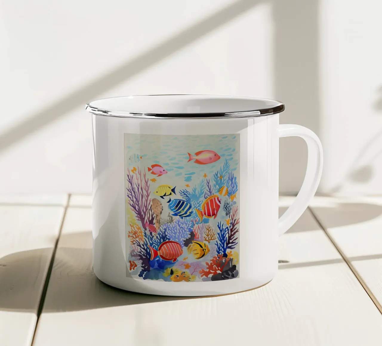 Regno del corallo tazza in smalto da DaarbyN