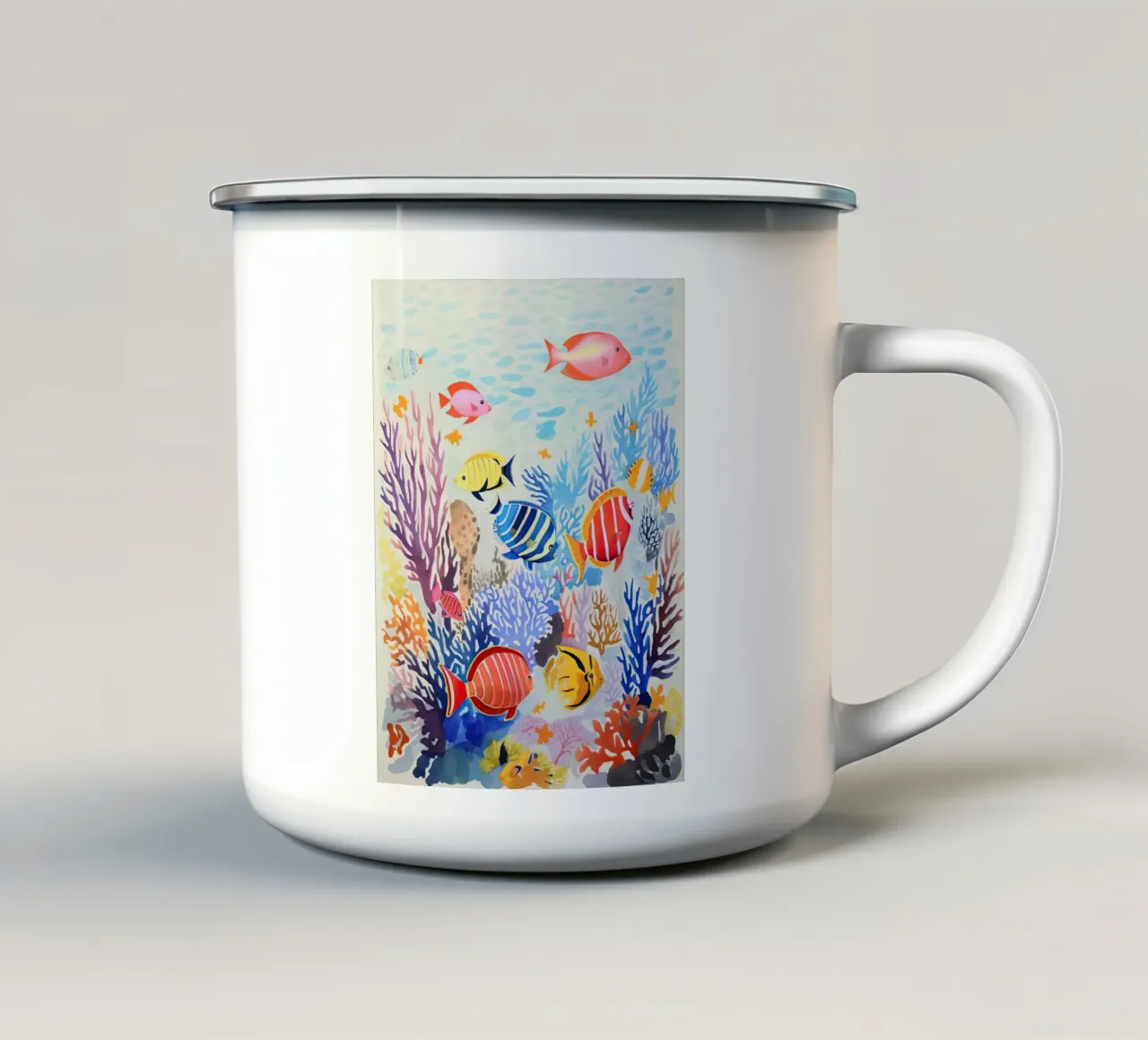 Regno del corallo tazza in smalto da DaarbyN