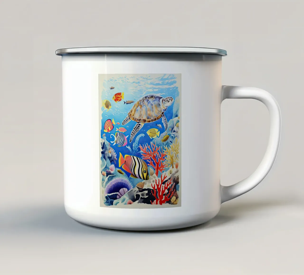 Mondo sommerso tazza in smalto da DaarbyN