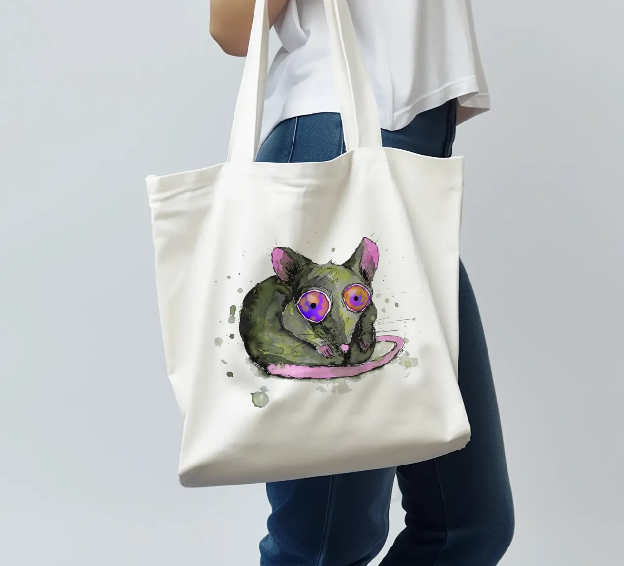 Rat jute draagtas van BwiseLizzy